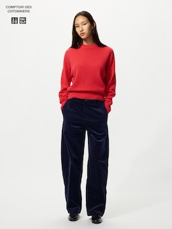 コーデュロイカーブパンツ/丈長め