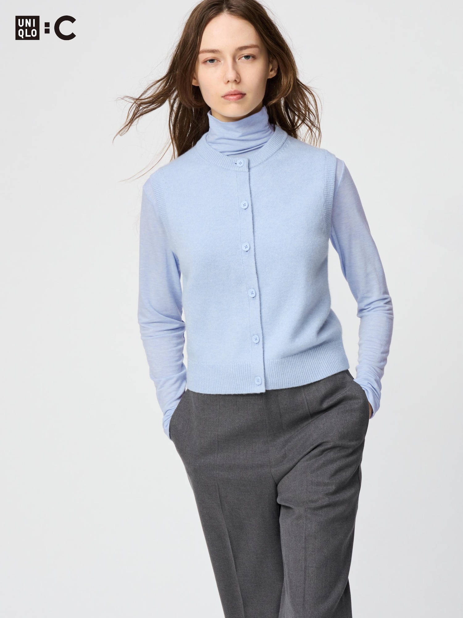 UNIQLOCユニクロCカシミヤクルーネックショートセーター未使用MユニC 40代のユニクロ】最新「UNIQLO : C」はニットが豊作！ライターが
