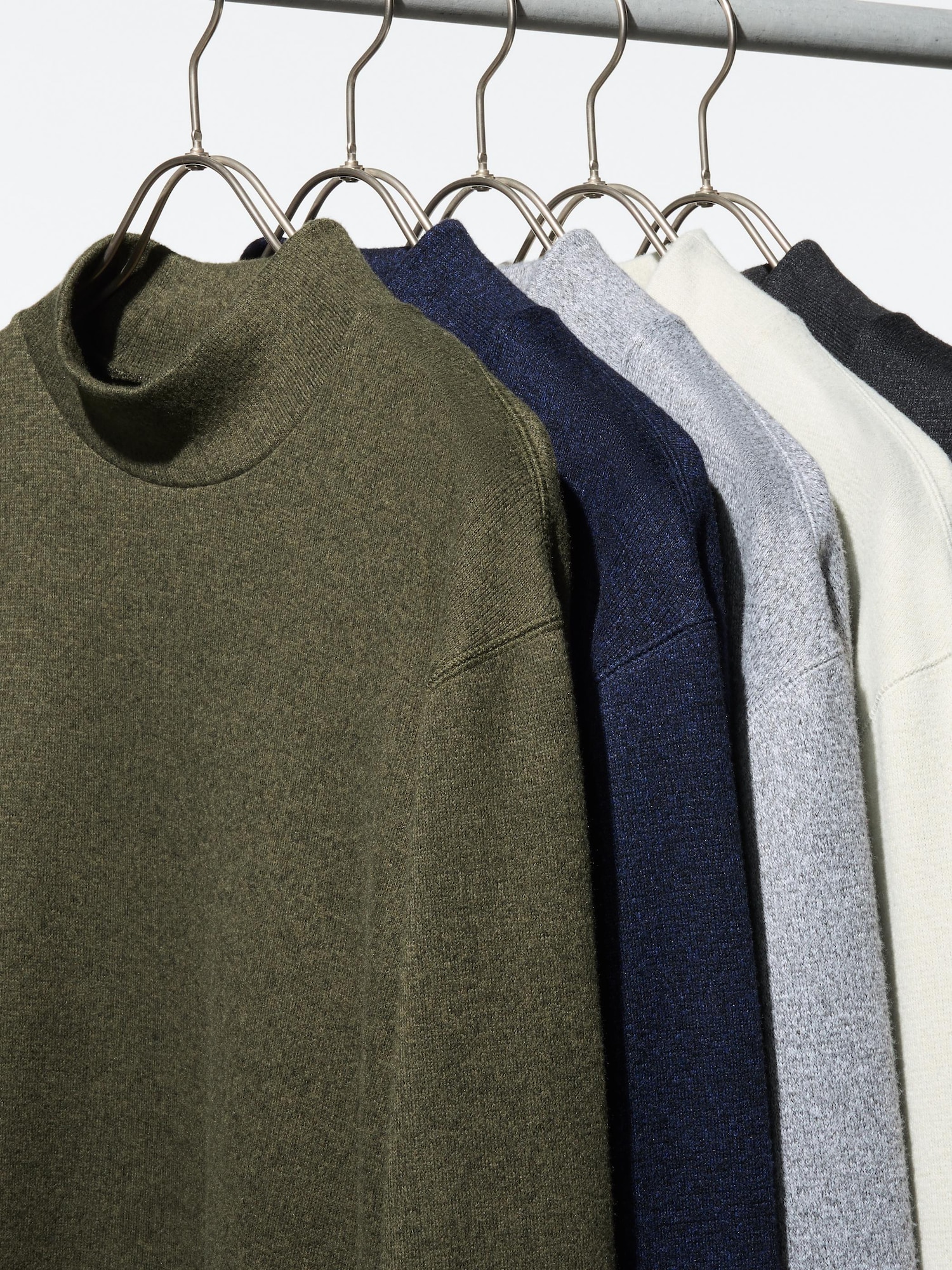 ソフトニットフリースモックネックT（長袖）　Mサイズ ユニクロ公式 | ソフトニットフリースモックネックT（長袖）