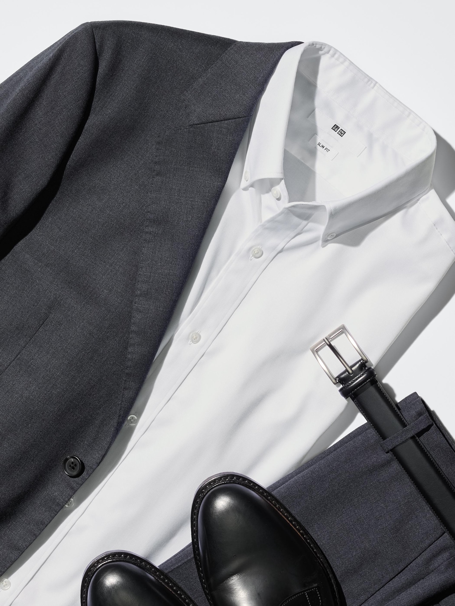 ユニクロ公式 | ファインクロスオックスフォードスリムシャツ