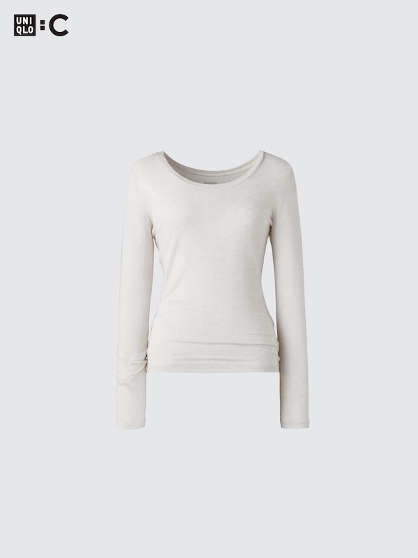 極暖ヒートテックカシミヤブレンドUネックT