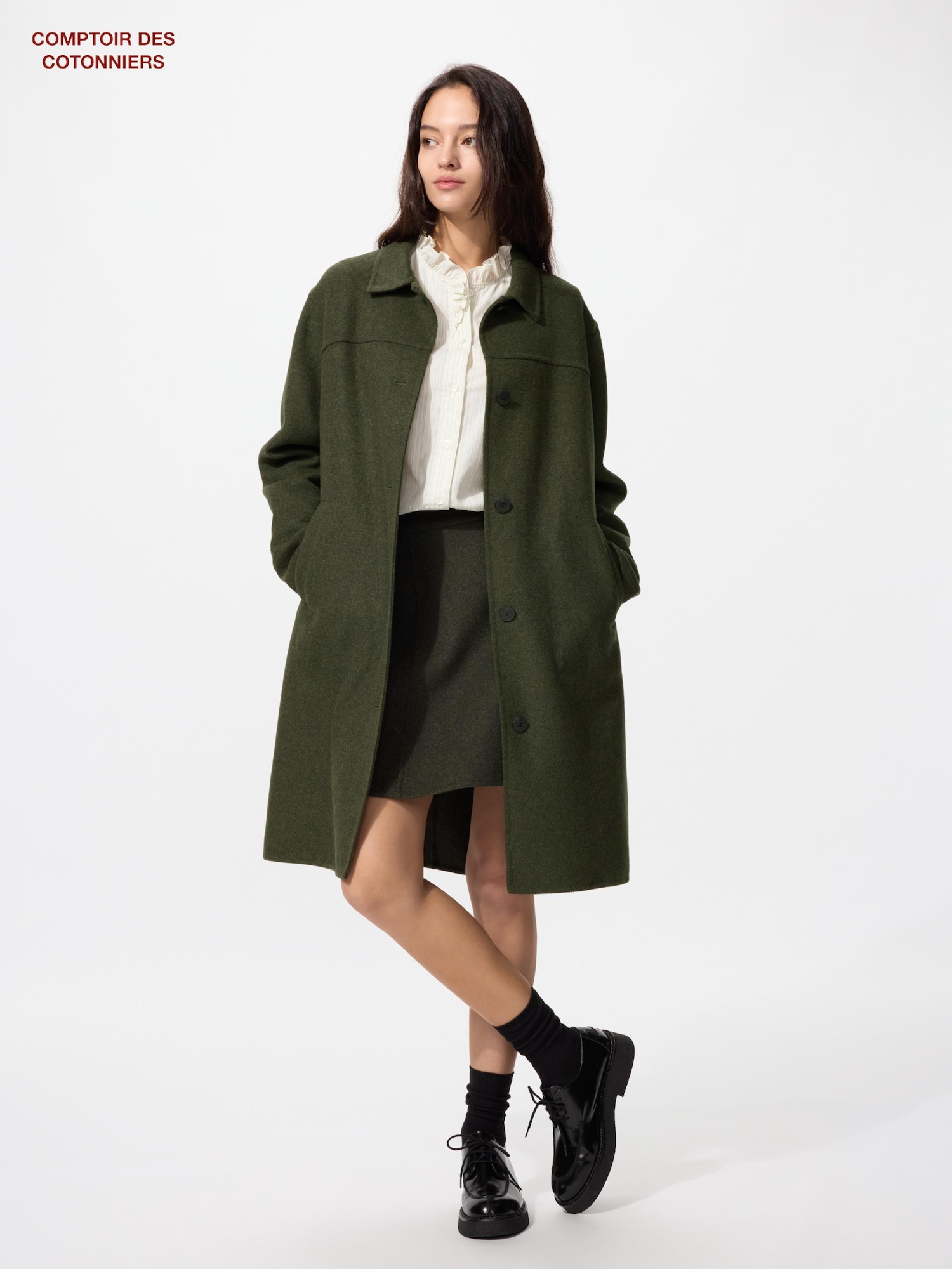 UNIQLO公式 | レディースのコート (ダブルフェイス)