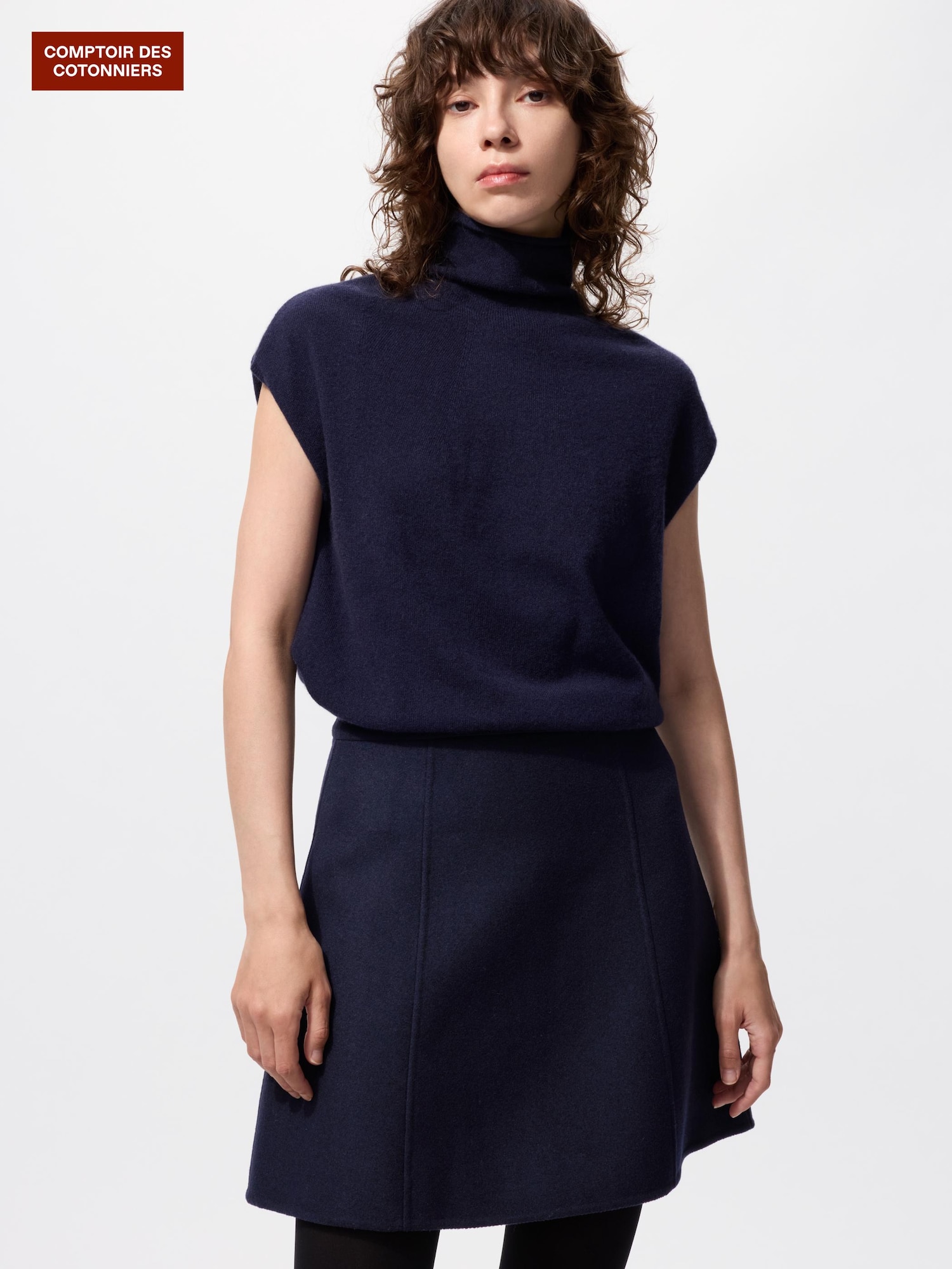 ユニクロ公式 | ダブルフェイスミニスカート