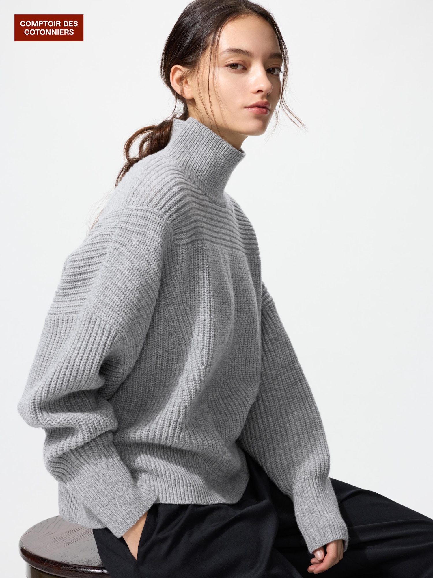 ユニクロ公式 | ラムハイネックセーター