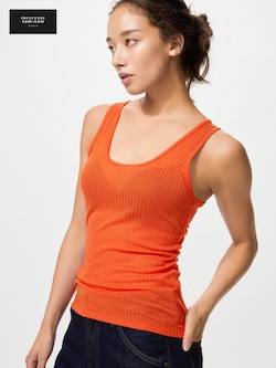 ヒートテックカシミヤブレンドポインテールタンクトップ