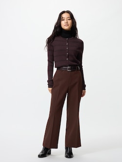 スマートフレアパンツ/丈短め