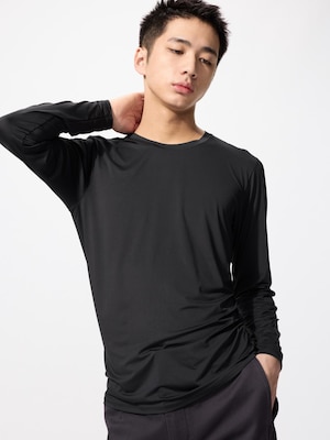 エアリズムクルーネックT/長袖