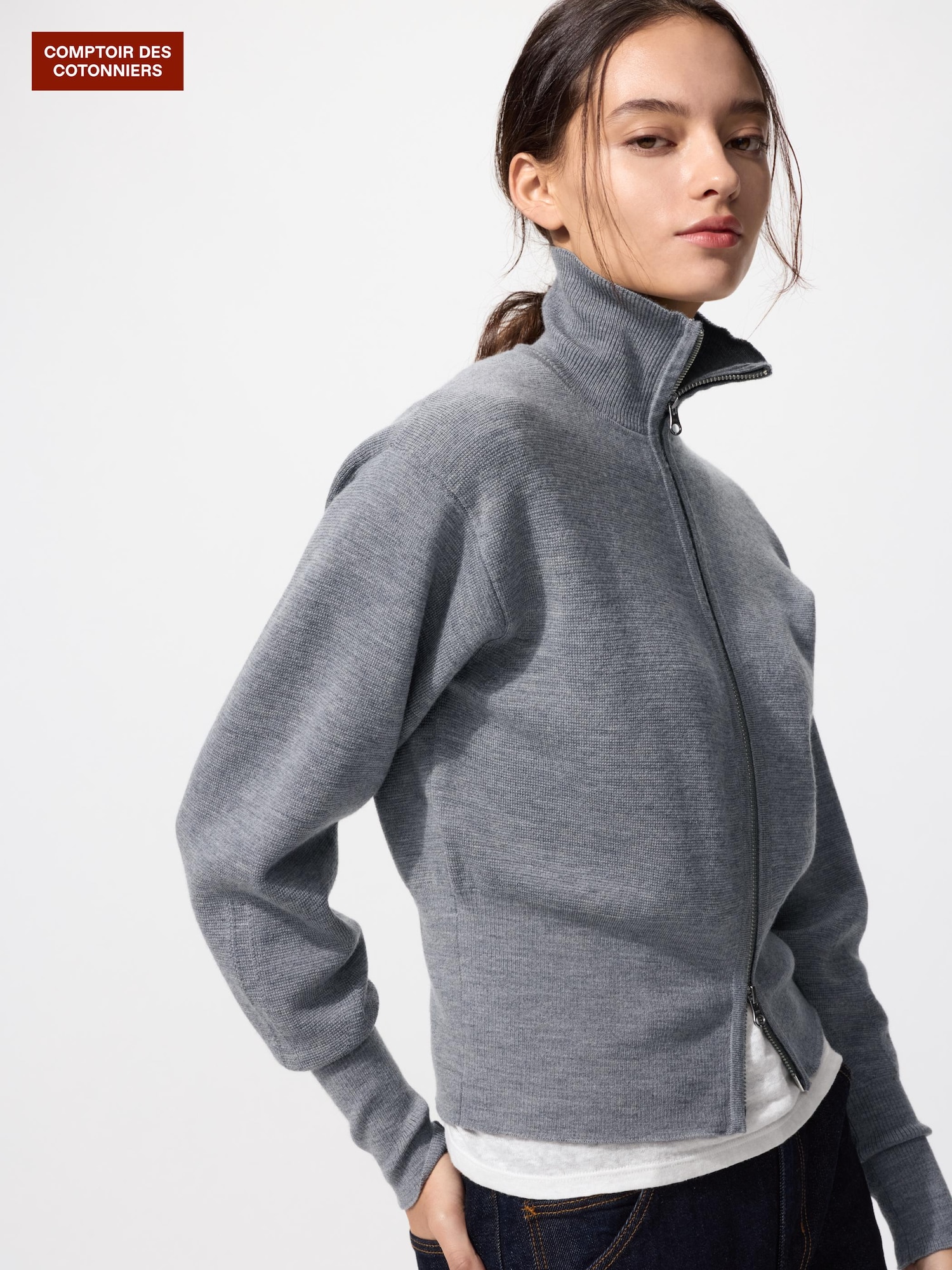 ユニクロ公式 | メリノジップカーディガン