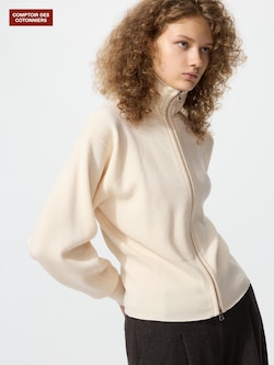 メリノジップカーディガン