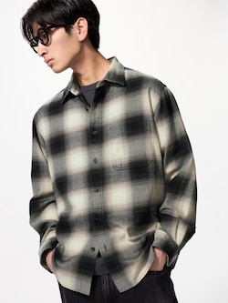 フランネルチェックシャツ