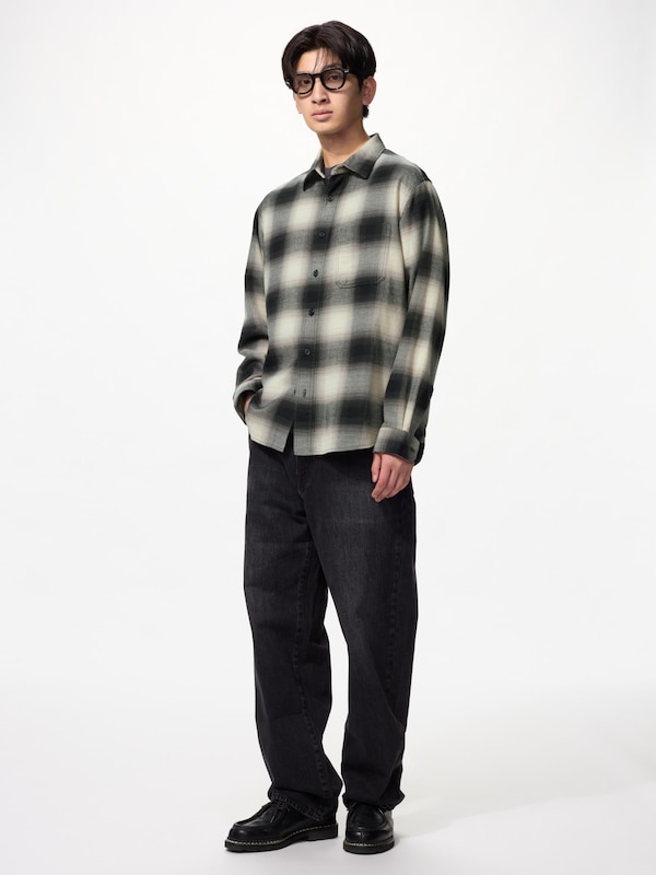 フランネルチェックシャツ