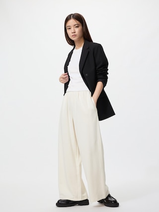 スウェットワイドパンツ/丈短め