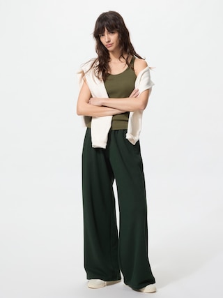 スウェットワイドパンツ/丈長め