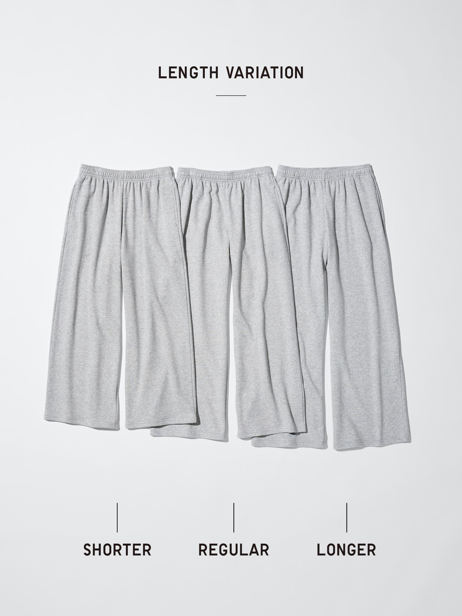 7816様×4 ユニクロ公式 | スウェットワイドパンツ/丈長め