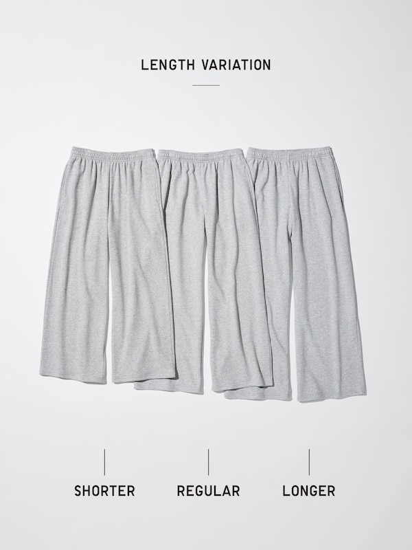 スウェットワイドパンツ/丈長め