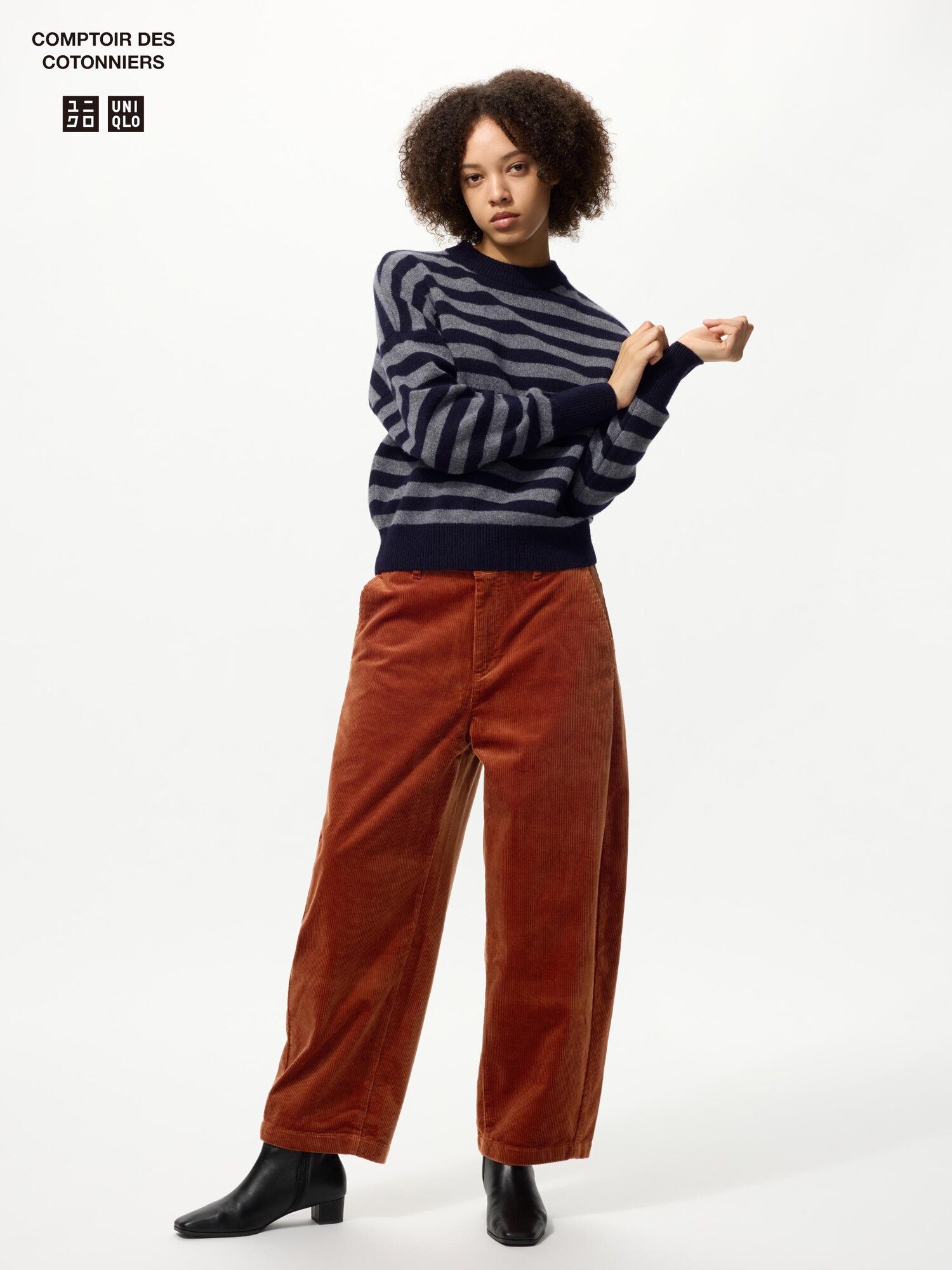 UNIQLO コーディロイカーブパンツS UNIQLO and COMPTOIR DES