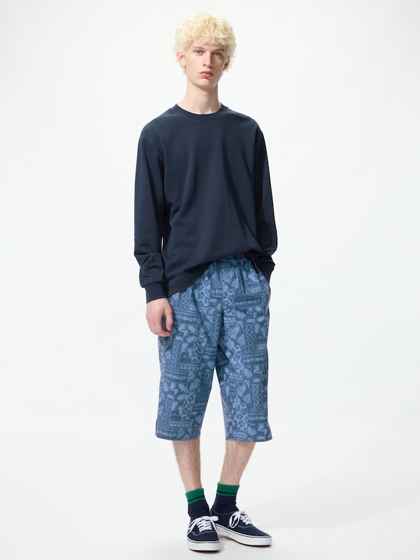 ステテコ/ボタニカル/前開き