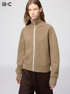 ミラノリブフルジップカーディガン、ミラノリブフルジップカーディガン UNIQLOミラノリブフルジップカーディガンMサイズ