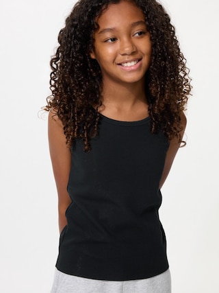 GIRLS リブブラタンクトップ