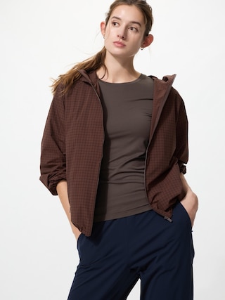 エアリズムUVカットクルーネックT/シルクブレンド