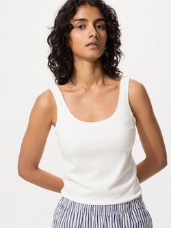 エアリズムコットンブラタンクトップ