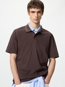 エアリズムコットンカノコポロシャツ