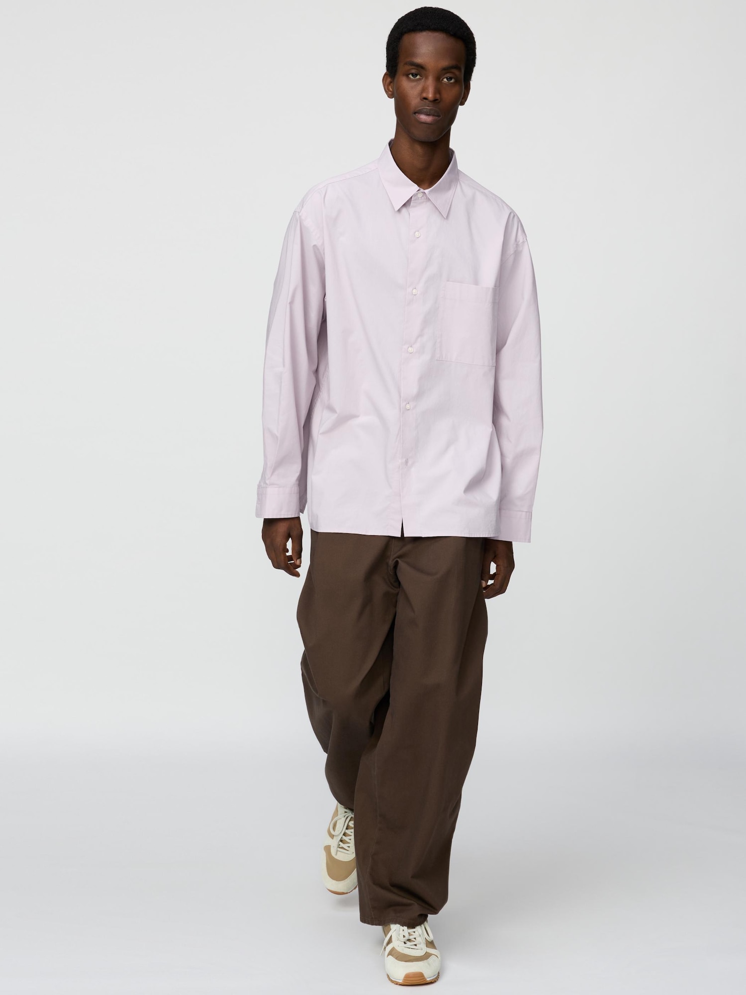 ユニクロ公式 | ブロードオーバーサイズシャツ