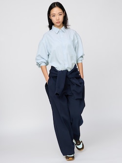 ブロードオーバーサイズシャツ/ストライプ