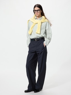 ブロードシャツ/ストライプ/ボタンダウン