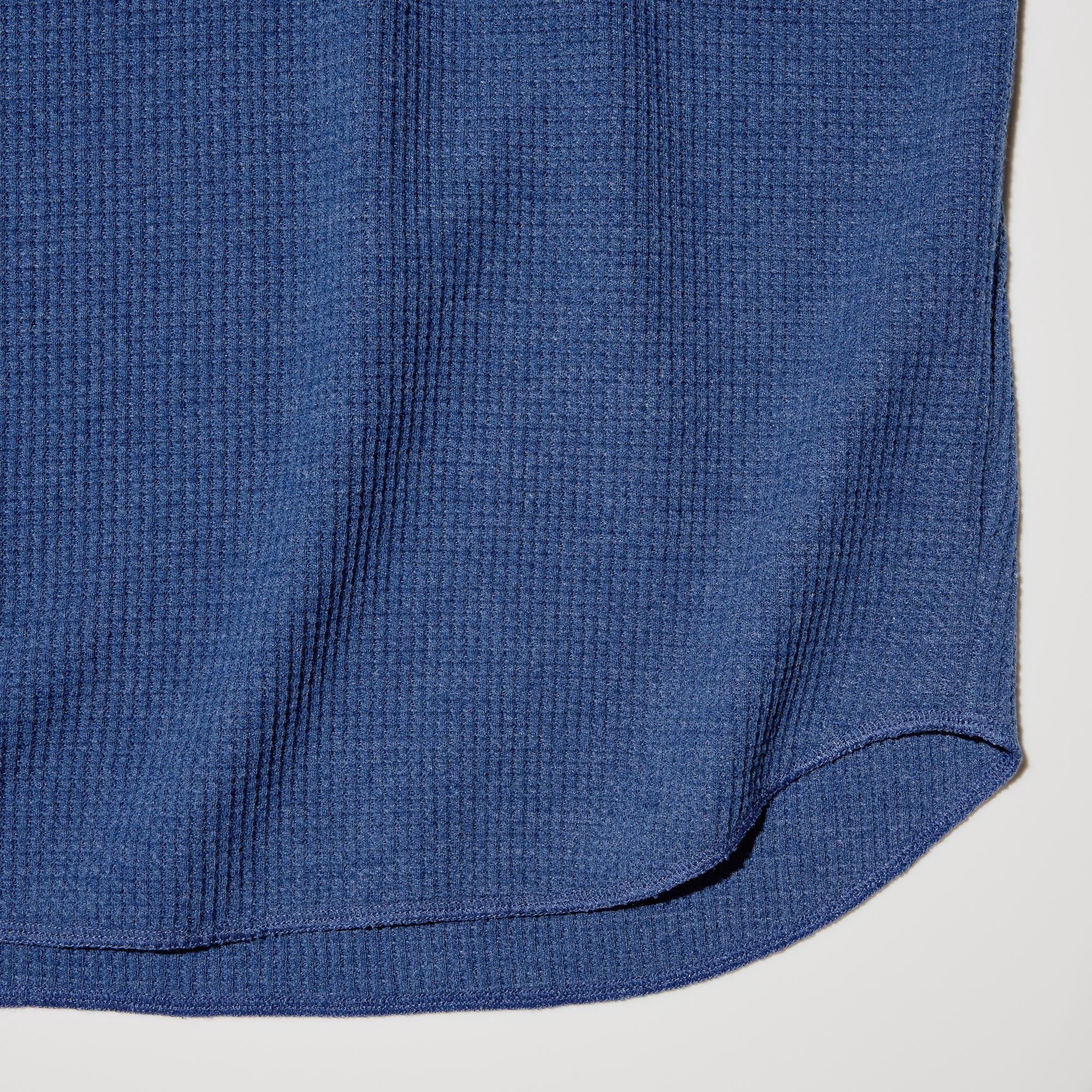 MEN ワッフルヘンリーネックTシャツ/長袖 | UNIQLO UNIFORM