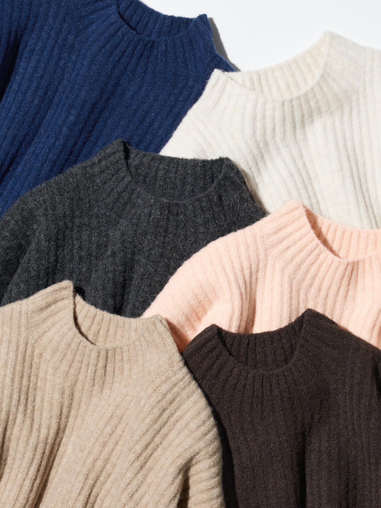 ユニクロ公式 | スフレヤーンモックネックセーター