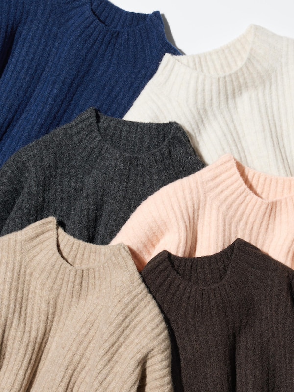 スフレヤーンモックネックセーター