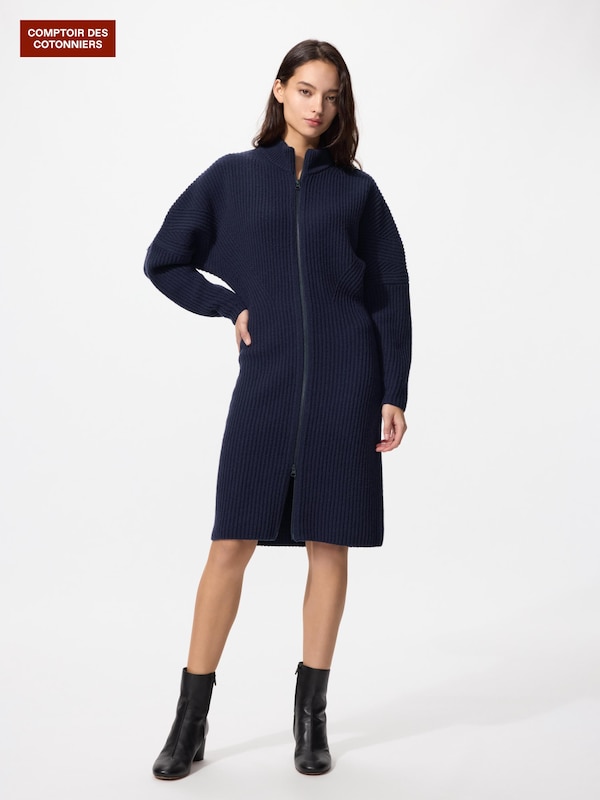 ラムジップミディワンピース