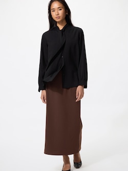 クレープジャージーナロースカート