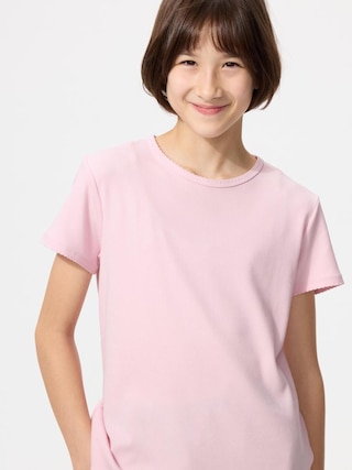 GIRLS リブTシャツ