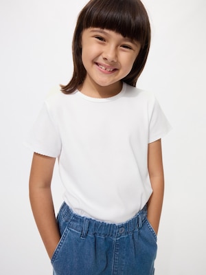 GIRLS リブTシャツ