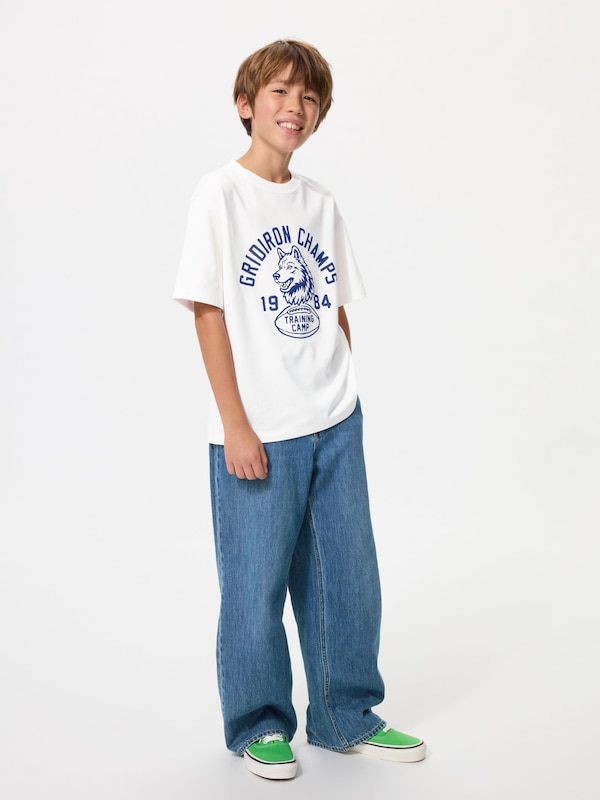 エアリズムコットングラフィッククルーネックTシャツ