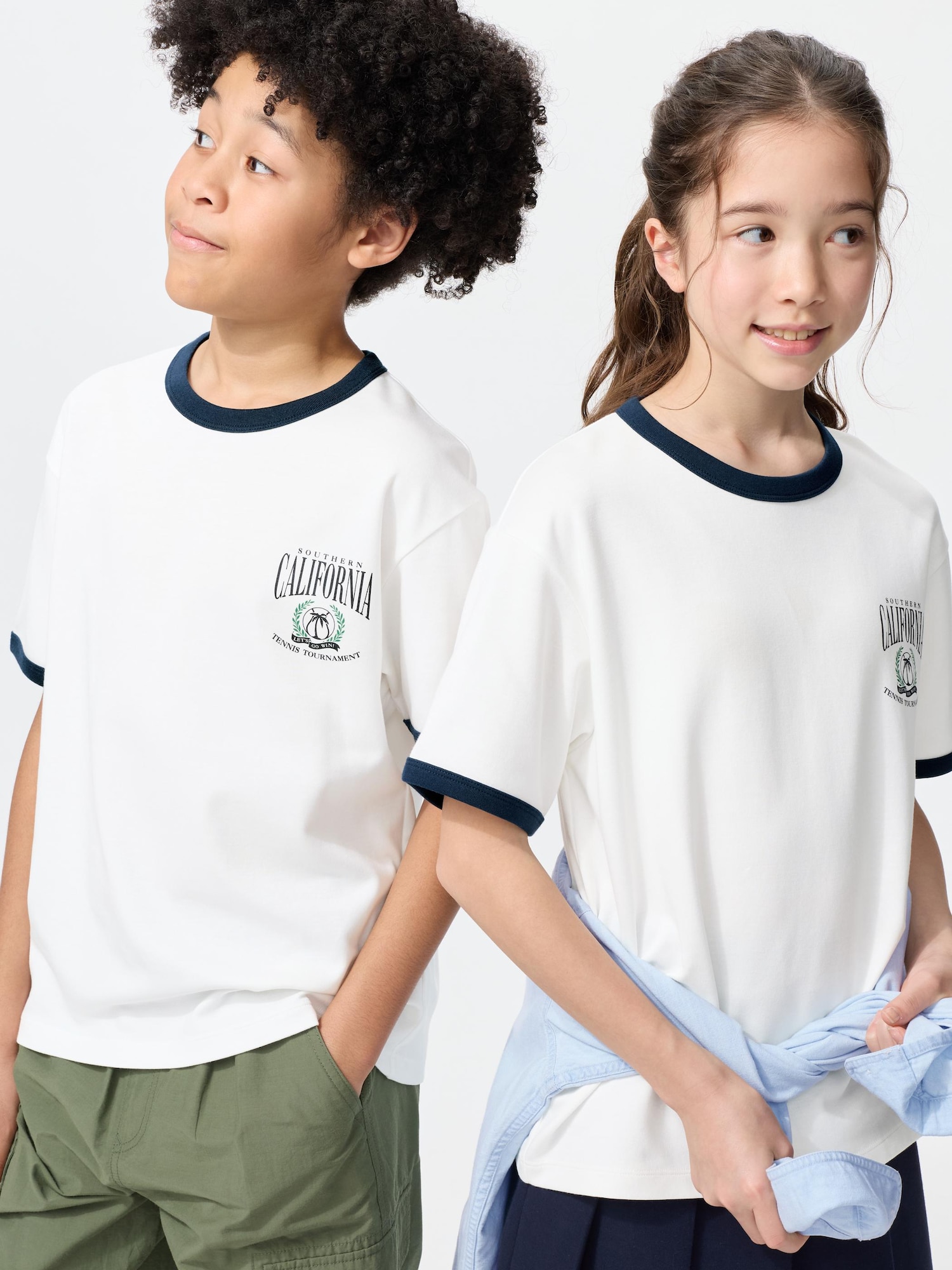エアリズムコットングラフィッククルーネックTシャツ