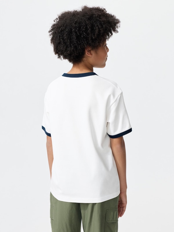 KIDS エアリズムコットン グラフィック クルーネックT