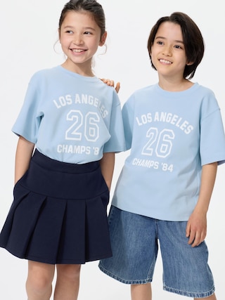 エアリズムコットングラフィッククルーネックTシャツ