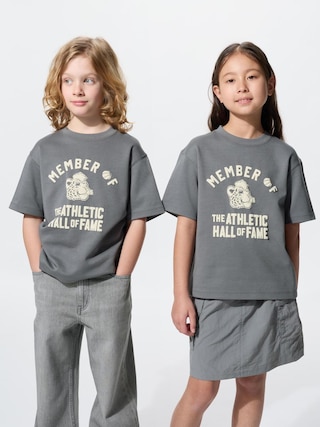 エアリズムコットングラフィッククルーネックTシャツ