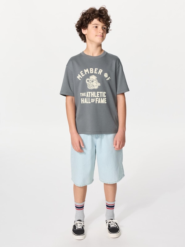 エアリズムコットングラフィッククルーネックTシャツ