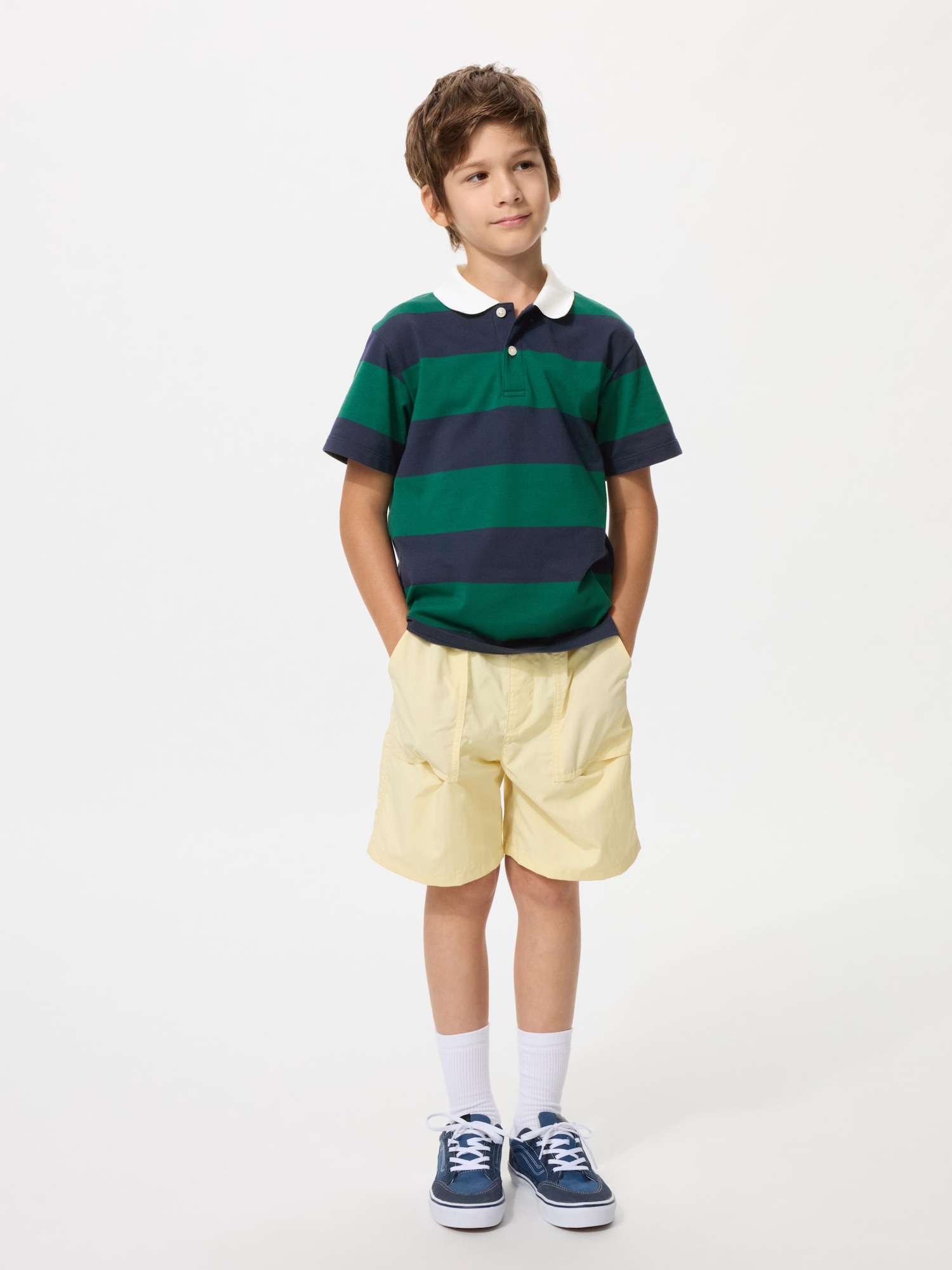 ドライカノコボーダーポロシャツ