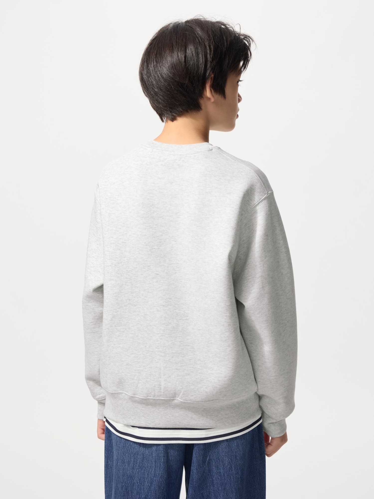 グレー　Lサイズ　ユニクロ　+J ドライスウェットシャツ(長袖) ユニクロ公式 | ドライスウェットクルーネックシャツ（長袖）(レディース)