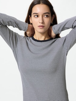 ソフトリブT/長袖/ボーダー