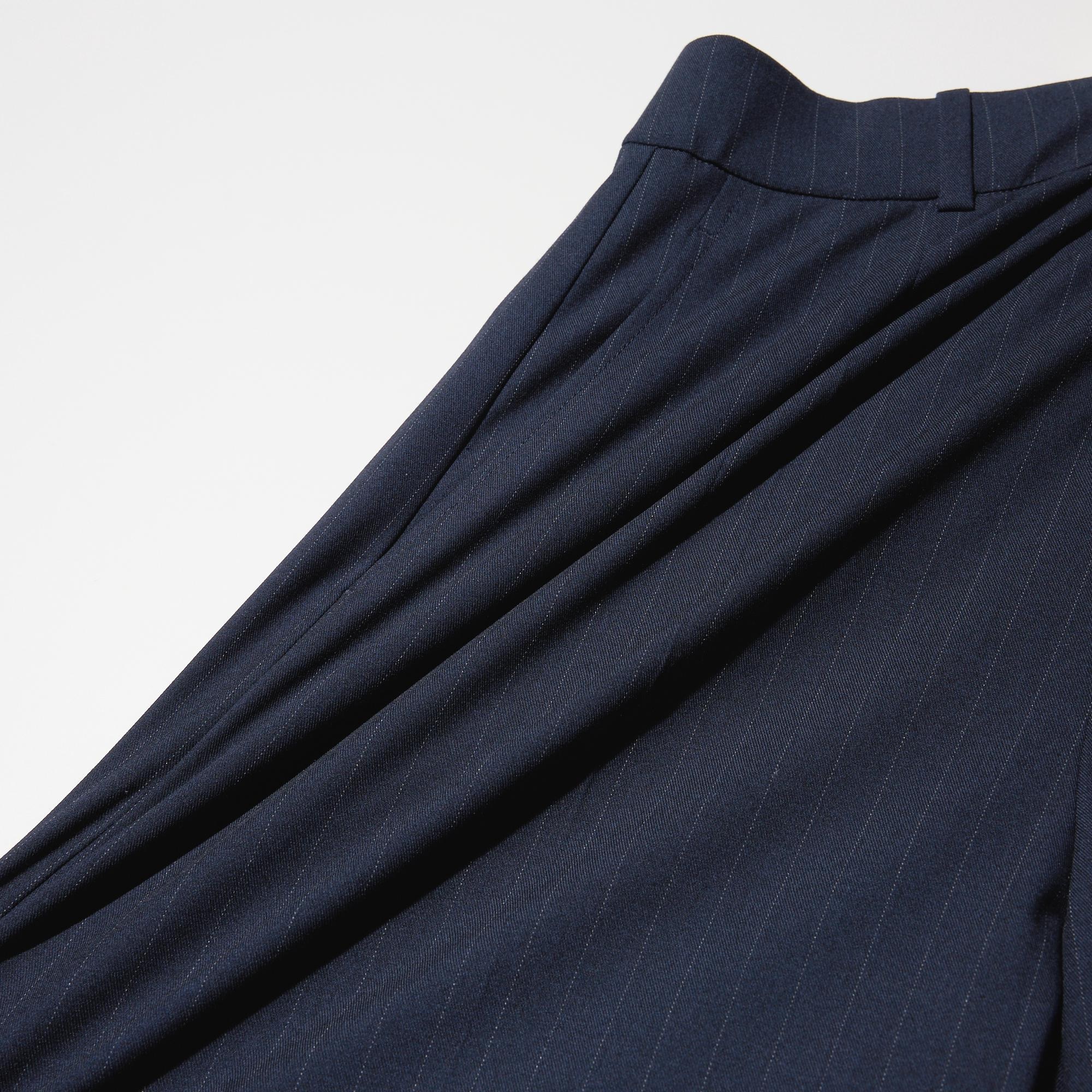 WOMEN タックワイドパンツ/ストライプ | UNIQLO UNIFORM