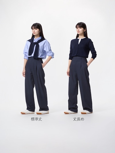タックワイドパンツ/ストライプ 2