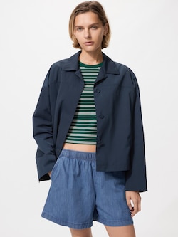 オープンカラーショートジャケット