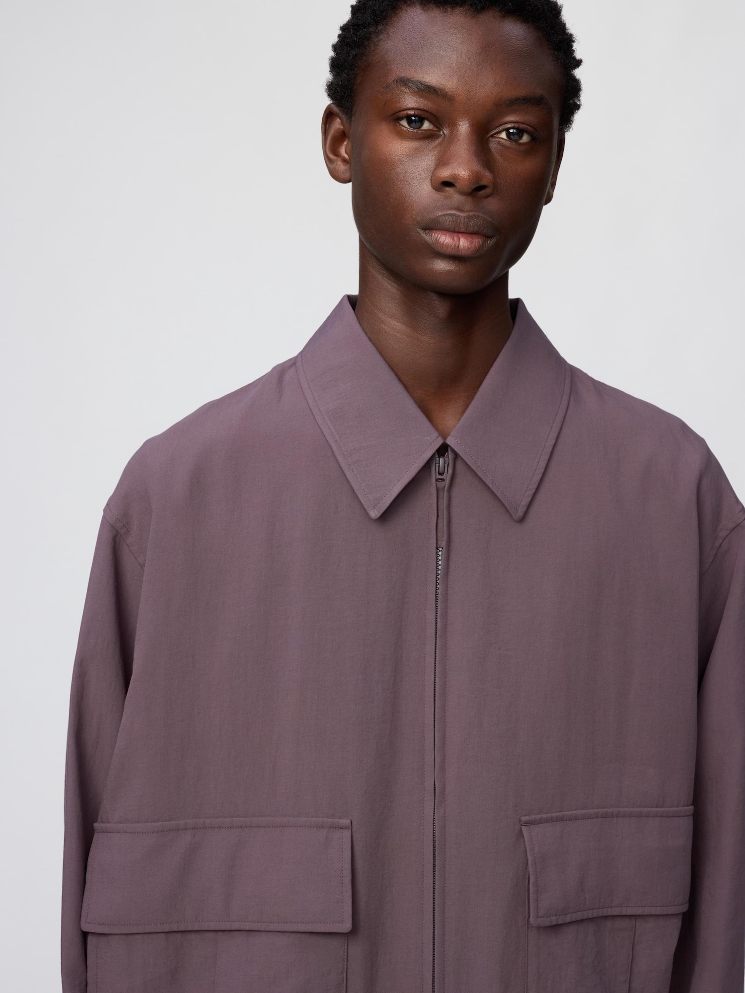 UNIQLO U ショートブルゾン ユニクロ公式 | シングルカラーショートブルゾン(メンズ)