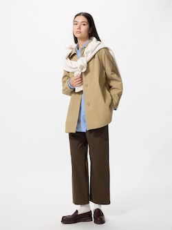 コットンリラックスアンクルパンツ丈長め